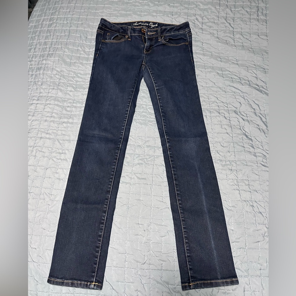 American Eagle Outfitters Dark Blue Skinny Jeans